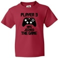 thumbnail image 3 of Inktastic Player 3 Has Joined the Game Youth T-Shirt, 3 of 5