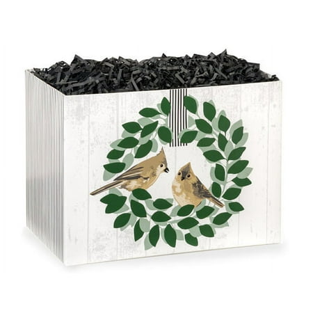 Farmhouse Birds Basket Boxes, Large 10.25x6x7.5", 6 Pack