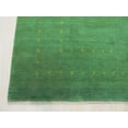 thumbnail image 4 of Handmade Wool Green Traditional Solid Lori Baft Rug, 4 of 7