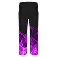 thumbnail image 5 of UVEASISHA Mens Flame Print Sweatsuit Long Sleeve Crewneck Tracksuit Outfit Pullover Sweatshirt and Sweatpant Sets Big and Tall Men's Casual Jogging Suits Prime Sales, 5 of 8