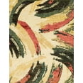 thumbnail image 1 of Ahgly Company Machine Washable Indoor Rectangle Abstract Mustard Yellow Area Rugs, 7' x 10', 1 of 7