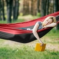 thumbnail image 7 of QUANFENG QF Hammock Portable Single Camping Hammock, Support 330lbs, Red/Gray, 7 of 7