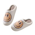 thumbnail image 2 of Zapatillas Coundymer Smile Face, retro, de felpa suave para mujer, 2 of 7
