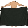 thumbnail image 5 of HAPPY BAY Men's Standard Swimsuits Sarong Pareo Beach Wrap One Size Tropical, Black Summer Vacation Party, 5 of 5