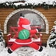 thumbnail image 4 of Inflables Navidad Papá, 8.2 Pies Inflables Disparo Navidad Santa Claus Con Luz LED Para Jardín Patio Al Aire Libre En Interiores, Decoración Vacaciones Navidad, 4 of 7