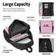 thumbnail image 4 of Easygdp Pink bows Mochila para Niños y Niñas con Set de Caja de Almuerzo y Estuche para Lápices 3 en 1, Mochila Escolar Estampada para Adolescentes, 4 of 7