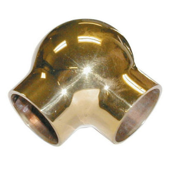 Lavi 2" Polished Brass Ball Elbow 90 degree