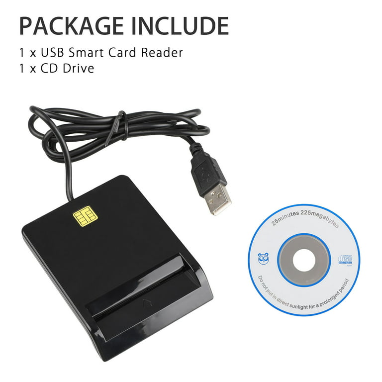 Multi-Function CAC Card Reader, EEEkit Can Read DOD Military Common Access  Smart Card, ID Card, support with Windows, Mac OS 10.6-10.10 and Linux