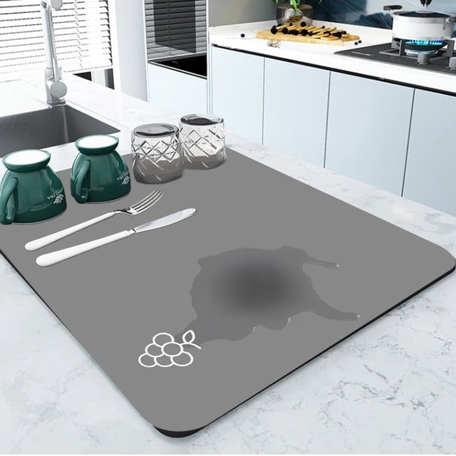 XWSHYW Aparatos de Utensilios de Cocina. Estera para Secar Platos, Tapete para Café, Tapete de Secado Súper Absorbente, Tapete para Secar Platos para Encimera de Cocina, Tapete para Platos Fácil de L