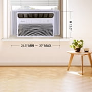 Hisense 8000 BTU 115V 350 Sq. Ft. Window Inverter Air Conditioner, White, AAW08TW26