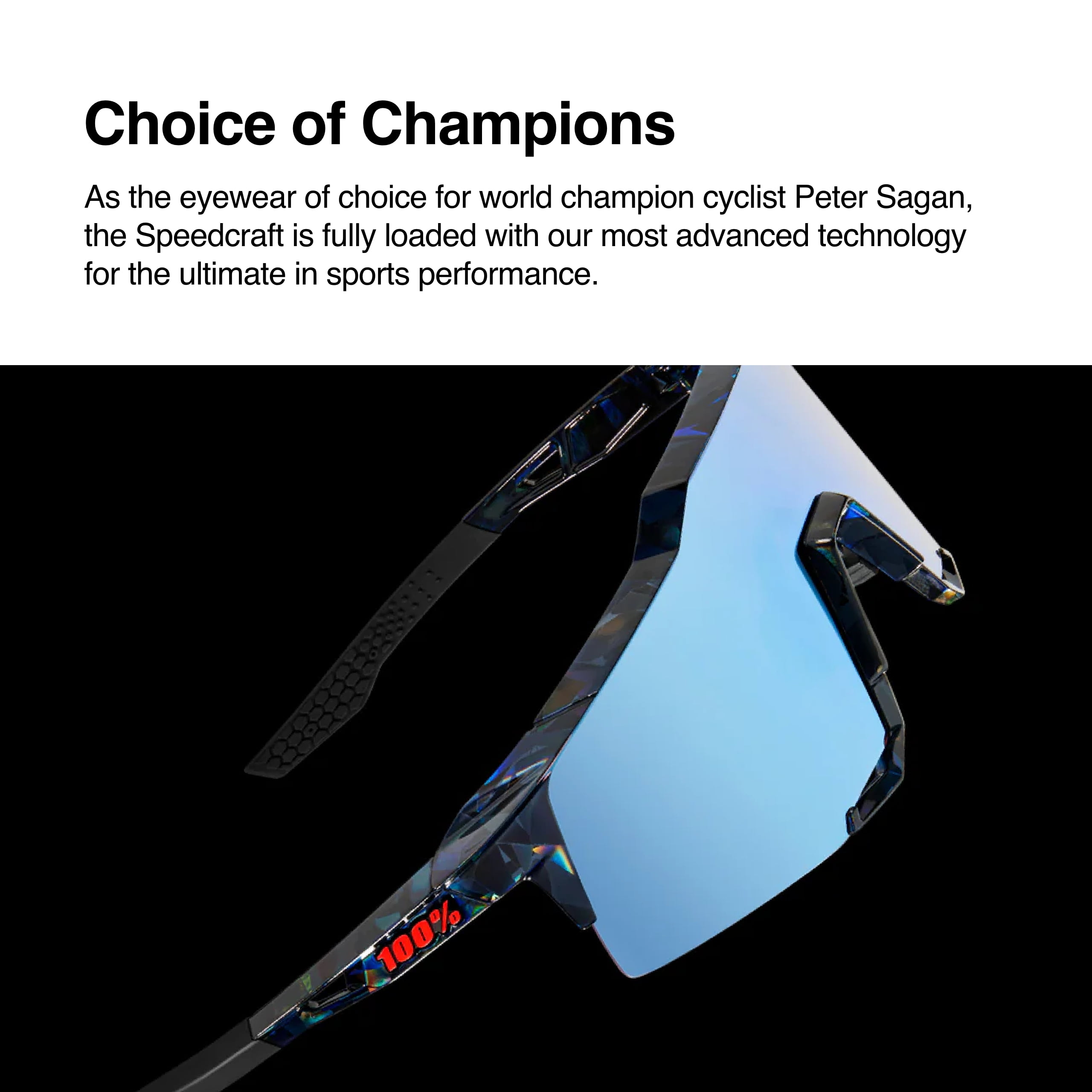 100% Speedcraft Sunglasses - Polished Translucent Grey 100% Speedcraft Sunglasses - Polished Translucent Grey