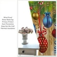 thumbnail image 5 of Merry Xmas Curtains, Merry Christmas Ball Window Treatments for Living Room Bedroom Kitchen Holiday Party Decor, Gold Silver Glitter New Year Drapes 2 Panel Sets,42x63 Inch, 5 of 6