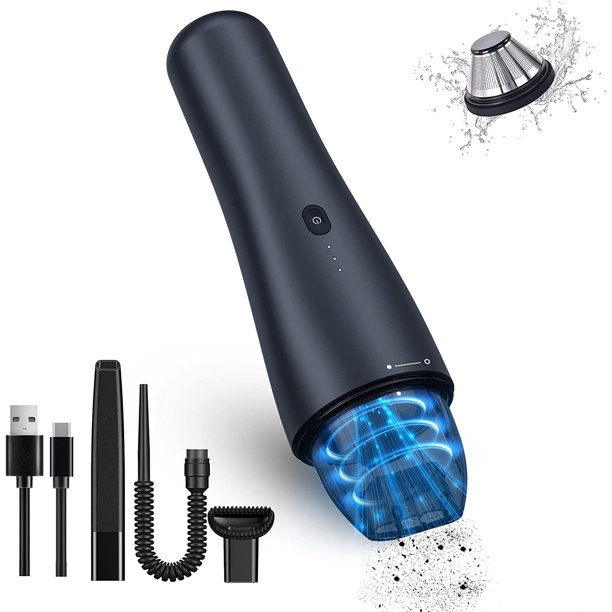 HOOFUN Car Vacuum Cleaner, Handheld Vacuum Cordless Rechargeable,Mini