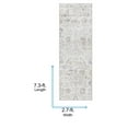 thumbnail image 4 of Livabliss Washable Rugs for Living Room, 3x7 Lavadora Traditional Ivory Runner Area Rug, Bedroom Dining Room Home Decor Stain Resistant Carpet (2'7" x 7'3" Runner), 4 of 7