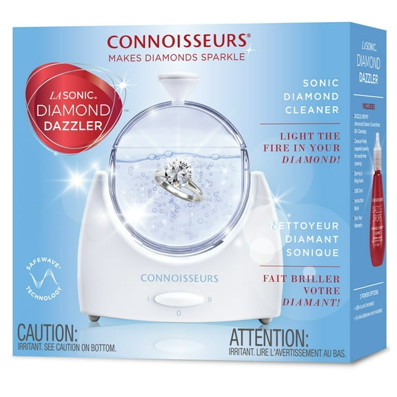 Connoisseurs LaSonic Diamond Dazzler Sonic Jewelry Cleaner with Dazzle Drops Concentrate