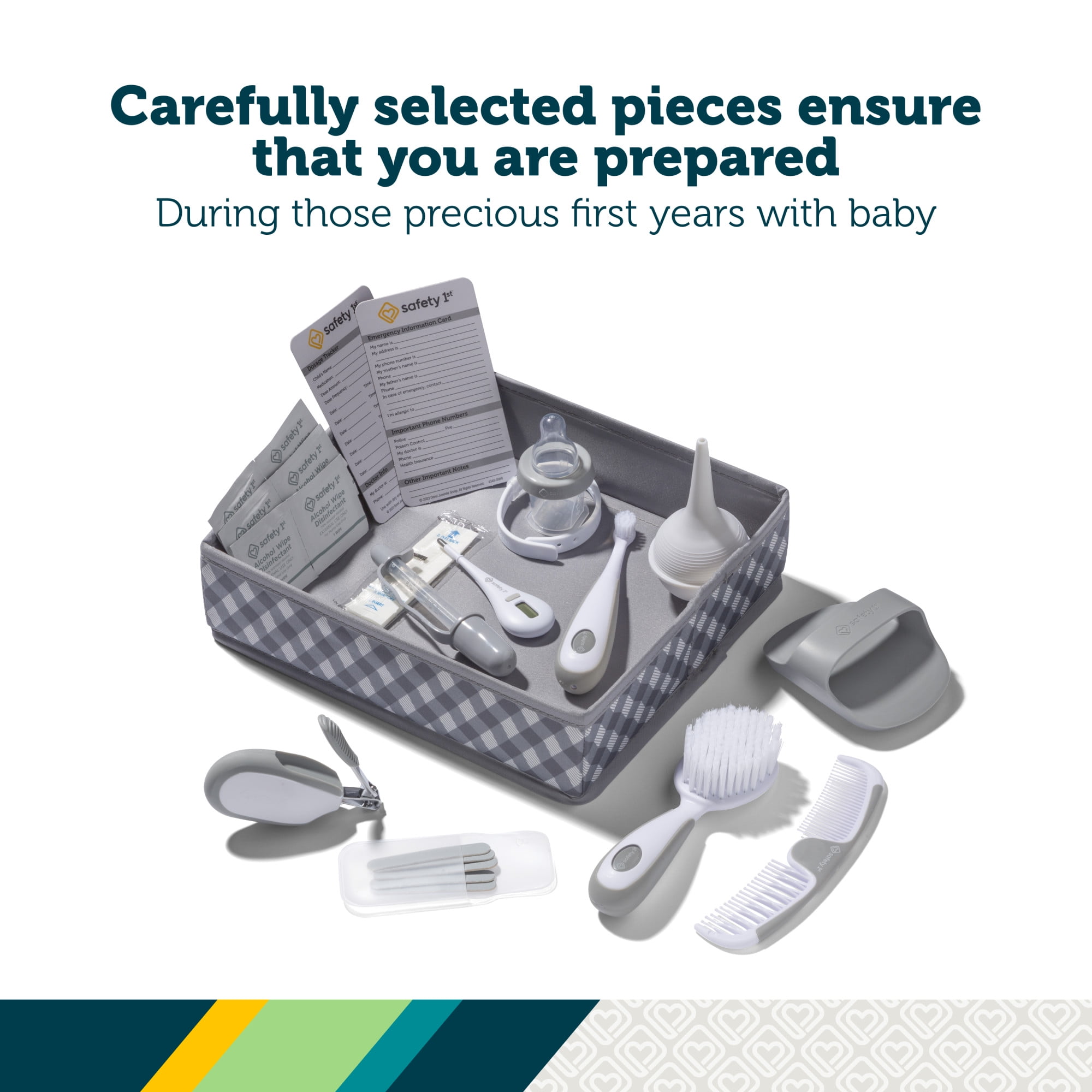 Safety 1st Ready for Baby Deluxe Nursery Kit, Grey