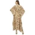 thumbnail image 4 of Bimba Peach Kaftan Kimono Dress Women's Summer Evening Floral Printed Maxi-22, 4 of 5
