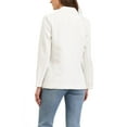 thumbnail image 3 of INSPIRE CHIC Women's Blazer Notched Lapel Long Sleeve Single Breasted Work Suit Jackets L White, 3 of 6