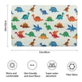 thumbnail image 3 of White Cartoon Dinosaurs Pattern Bathroom Rugs Mat,Non Slip Microfiber Bathroom Rug,Rubber Backing,Soft Bathroom Mats for Bathroom Floor,Tub and Shower,20x32in(50x80cm), 3 of 5