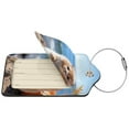 thumbnail image 4 of Rocae Cute Guinea Pig Sea for Leather Luggage Baggage Tags ID Label Privacy Cover ID Label with Stainless Steel Loop and Address Card, 4 of 5