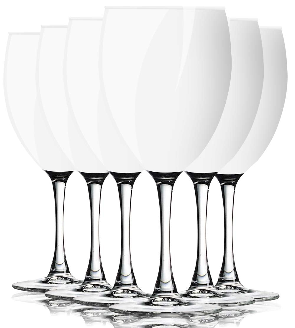 Attractive Color Nuance Full Accent 10 oz Wine Glasses Set of 4 by TableTop King Additional Vibrant Colors Available 