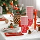 thumbnail image 5 of Vasos de papel desechables (25 unidades) | Diseño festivo de copos de nieve rojos | Vasos irrompibles y duraderos para bebidas frías y calientes | Vajilla navideña para eventos y reuniones, 5 of 6