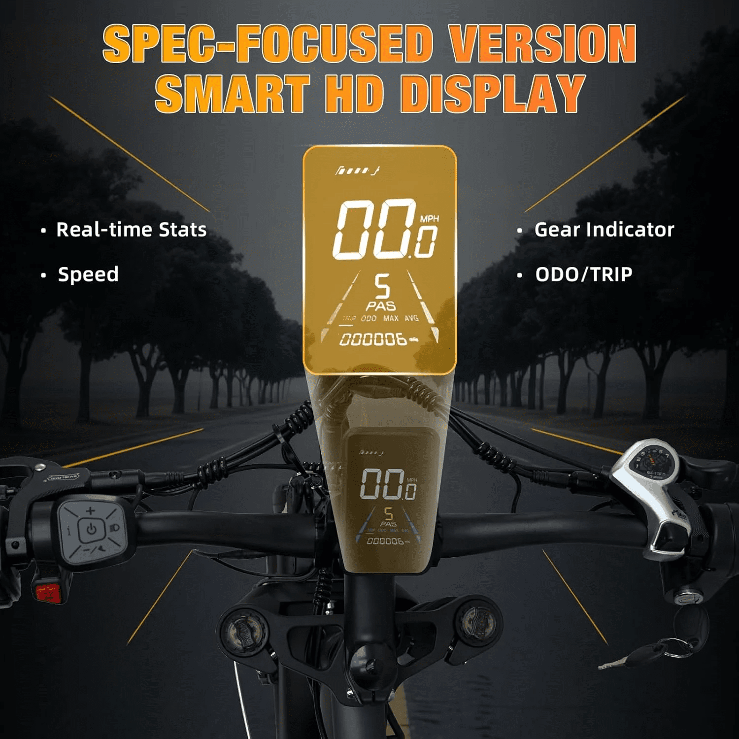 Electric Dirt Bike, 5000W Peak 52V 25AH Dual Motor Ebike for Adult,40-45MPH E - Bicycle with 24" Fat Tire All Terrain, Full Suspension & Hydraulic Disc Brake, 7-Speed Long Range