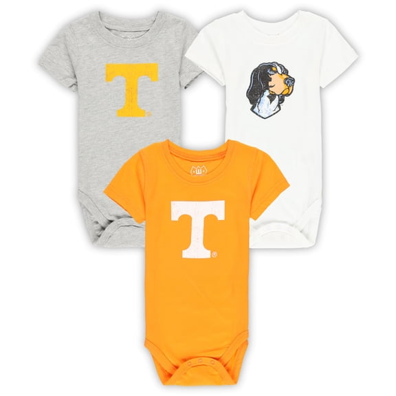 Infant Wes & Willy Tennessee Volunteers Three-Pack Bodysuit Set
