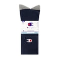 thumbnail image 2 of Champion Men’s Crew Socks 6 Pack – Half Terry Cushion, Moisture-Wicking, Arch Support, Stretch Comfort, Sizes 6–12.5, 2 of 6