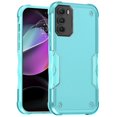 thumbnail image 3 of For Revvl 6X 5G (T-Mobile) Hybrid Shockproof Heavy-Duty Tough Rugged Hard PC Soft TPU Lightweight Slim Protective Phone Case Cover by Xpression - Teal, 3 of 5