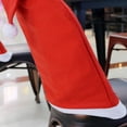 thumbnail image 4 of Christmas Santa Hat Chair Back Covers for Dining Room Home Holiday Party Decor, 4 of 6
