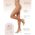 thumbnail image 3 of Melas Women's Silky Sheer Control 40 Pantyhose - Womens - Female, XL, Nude, 3 of 11
