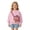 F06_Pink, variant on Kids Cute 3D Cartoon Pocket Pullover Sweatshirt Cute Casual Crew Neck Sweatshirt Girls Boys Funny Graphic Novelty Shirts with Bag