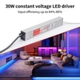 thumbnail image 2 of LMENGER Waterproof SMV30W 12V 2.5A Power Supply DC Constant Voltage LED Driver Input 85-264VAC with Thick Power Cords Suitable for Light Strips, Advertising Light Boxes, etc, 2 of 6