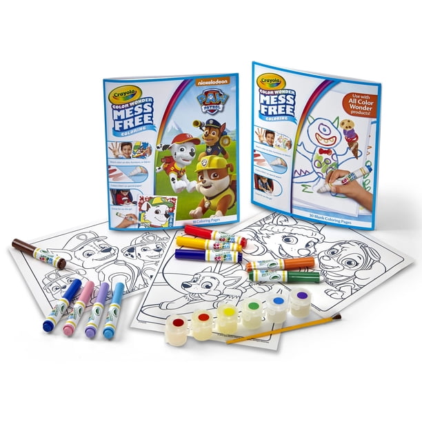 Crayola Color Wonder Paw Patrol Coloring Set, Beginner Child, 54 Pieces