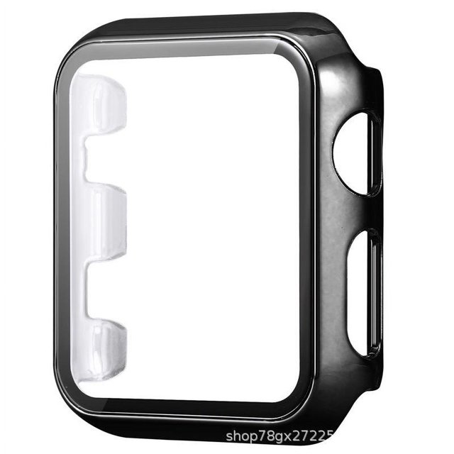 Estuche rígido para PC de 2 piezas con vidrio templado para Iwatch Series 6/se/5/4 44 mm