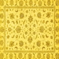 thumbnail image 1 of Ahgly Company Machine Washable Indoor Square Oriental Yellow Traditional Area Rugs, 8' Square, 1 of 4