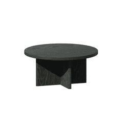 Better Homes & Gardens Lillian Fluted Black Coffee Table
