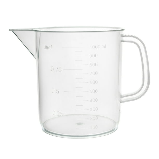 Eisco Labs 1000ml Polypropylene Beaker With Handle And Spout 50ml Graduations Walmart Com Walmart Com