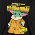 thumbnail image 3 of Star Wars: The Mandalorian Garçons/filles Strong Grogu Heather Chandail à Capuche, 3 of 5