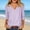 A05-Purple, variant on Zysthvn Winter Women's 3/4 Sleeve Tops Casual Lightweight Striped Womens T Shirt Loose Fit V Neck Tops