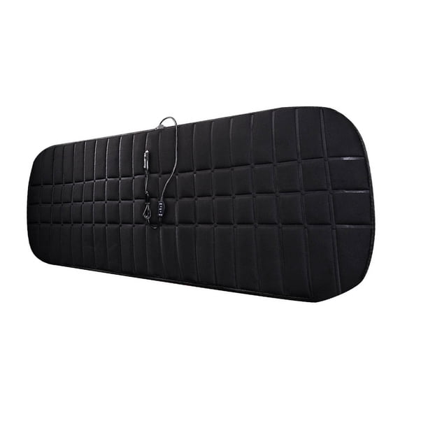 Cojín de asiento trasero con calefacción 12V Cojín de asiento universal Coche trasero de tres plazas sin respaldo Funda de asiento con calefacción