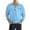Blue, variant on Black Men's Button Pullover Shirts Lapel with Pocket Long Sleeve Fasion Casual Lightweight Loose Shirts, Available In S to Xxxl