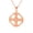 Rose, variant on 14k Rose Gold Trinity Knot Celtic Cross Pendant Necklace (PENDANT ONLY)