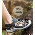 thumbnail image 4 of DADAWEN Boys Sandals Closed-Toe Summer Outdoor Sport Water Shoes Brown 5 Big Kid, 4 of 6