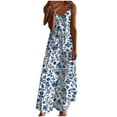 thumbnail image 2 of Wowcloth Women's Casual Floral Printed Sleeveless Dress for Women V Neck Flowy Party Midi Dresses, 2 of 5