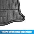 thumbnail image 7 of Black Rear Trunk Boot Liner Cargo Mat Floor Tray for 2016-2018 Honda Fit, 7 of 7