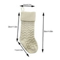 thumbnail image 4 of 8 Pieces Knitted Christmas Stockings 18 Inch Large Size Crochet Cable Knit Hanging Stocking Decorations for Xmas Family Holiday Season Decor, 4 of 6