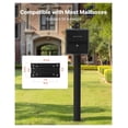 thumbnail image 3 of Mailbox Post 56 Inch, Aluminum In-Ground Mount, Black, 3 of 9