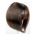 thumbnail image 2 of Clips-On Short Hair Wig 25cm Female Head Top Replacement Blocks For Effectively Covering Sparse & Gray Hair Light Brown, 2 of 7